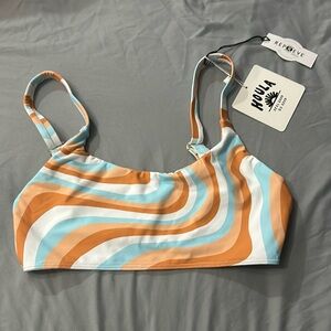 houla faith top in daybreak swim top size large never worn tags on